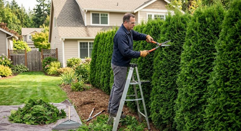 Hedge Pruning in Aiken, SC