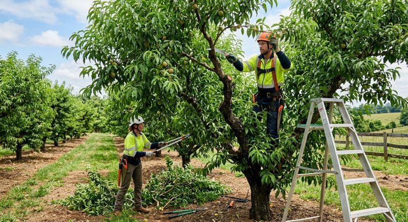 Peach Tree Pruning in Allentown, PA